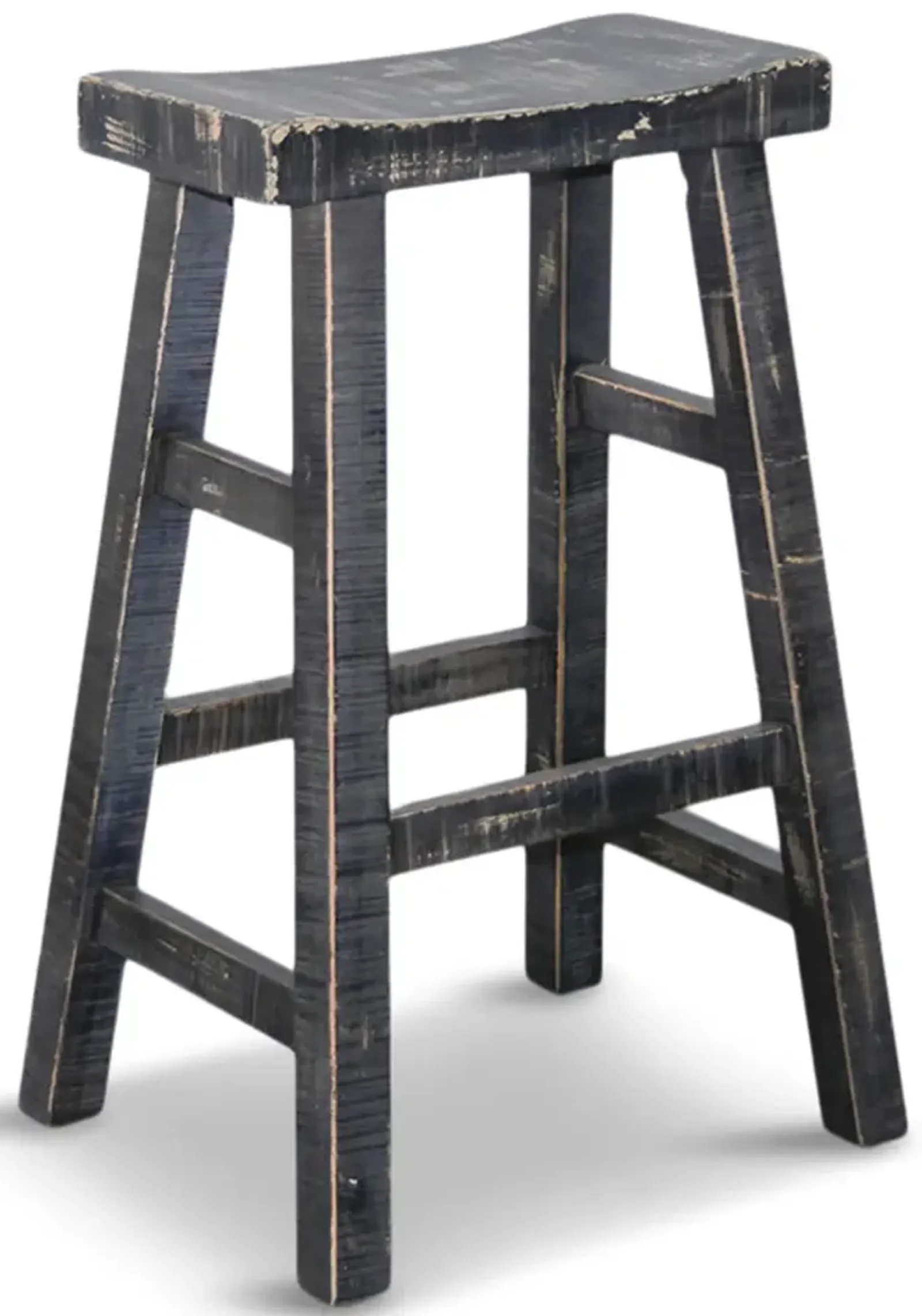 Captiva 30  Saddle Stool-Black Sand Finish