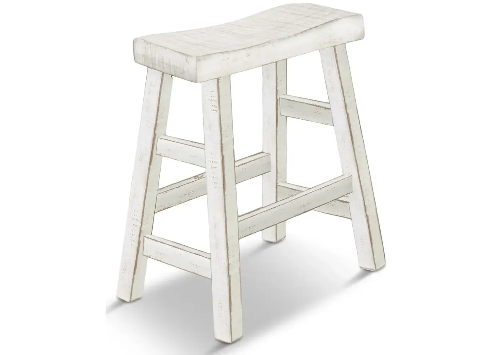 Captiva White Sand Saddle Stool