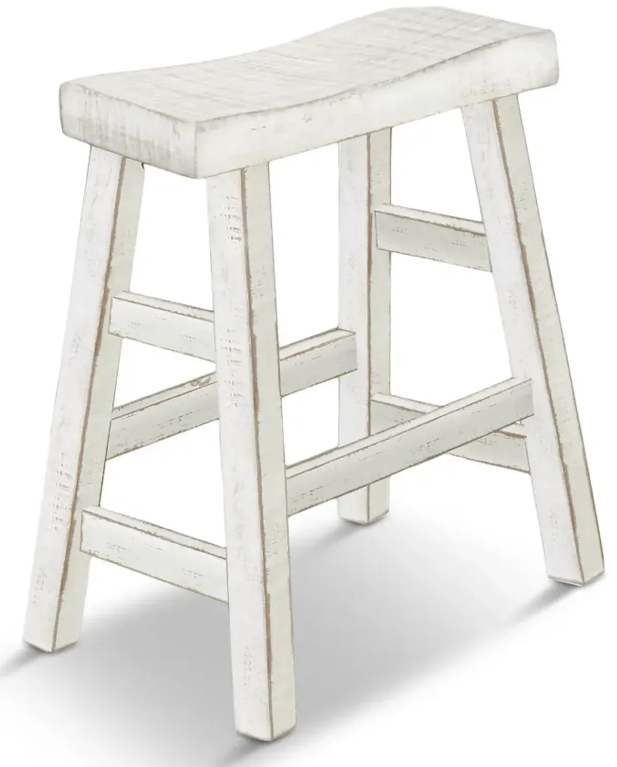 Captiva White Sand Saddle Stool