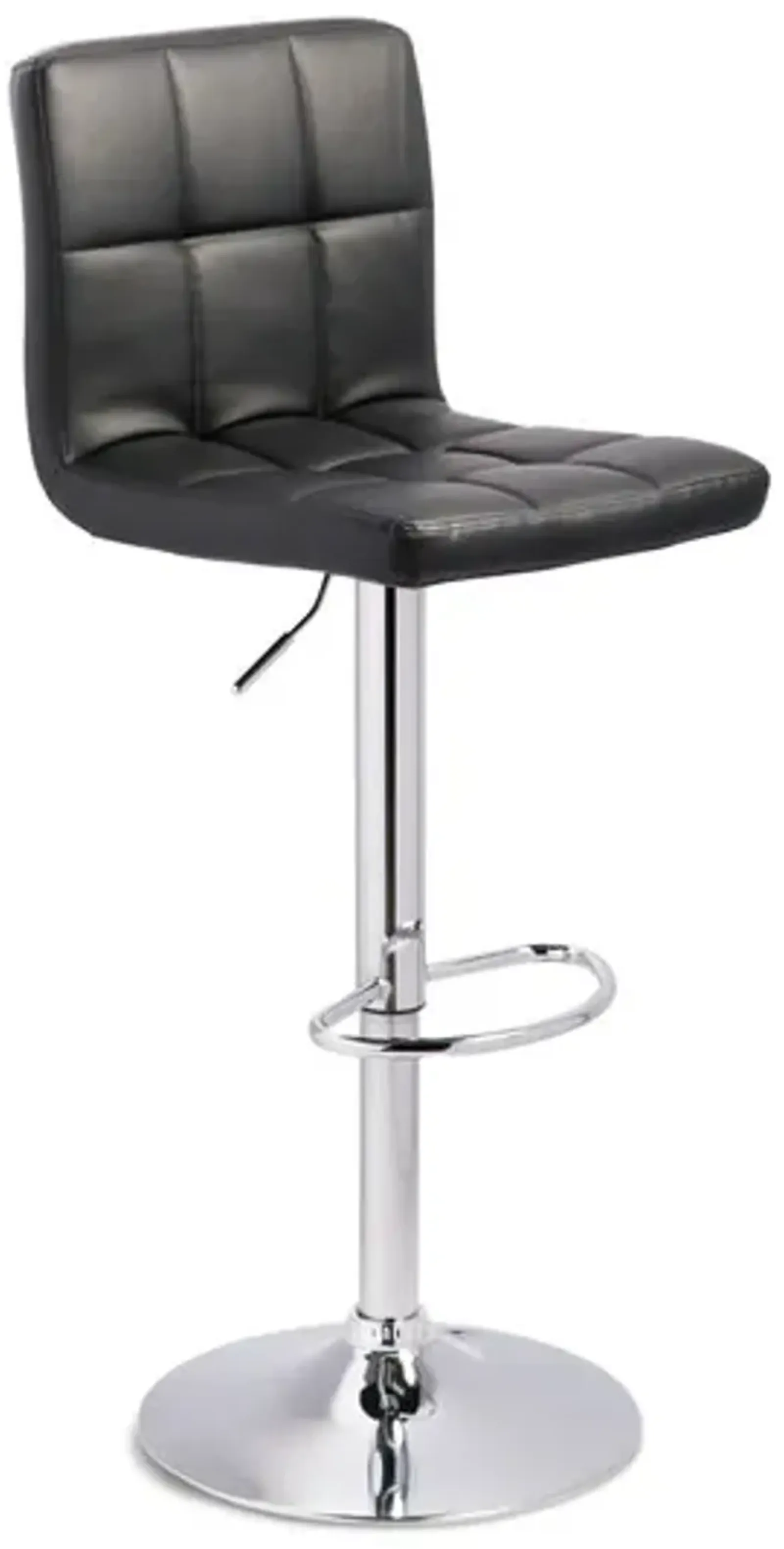 Velma Gas Lift Swivel Stool - Black