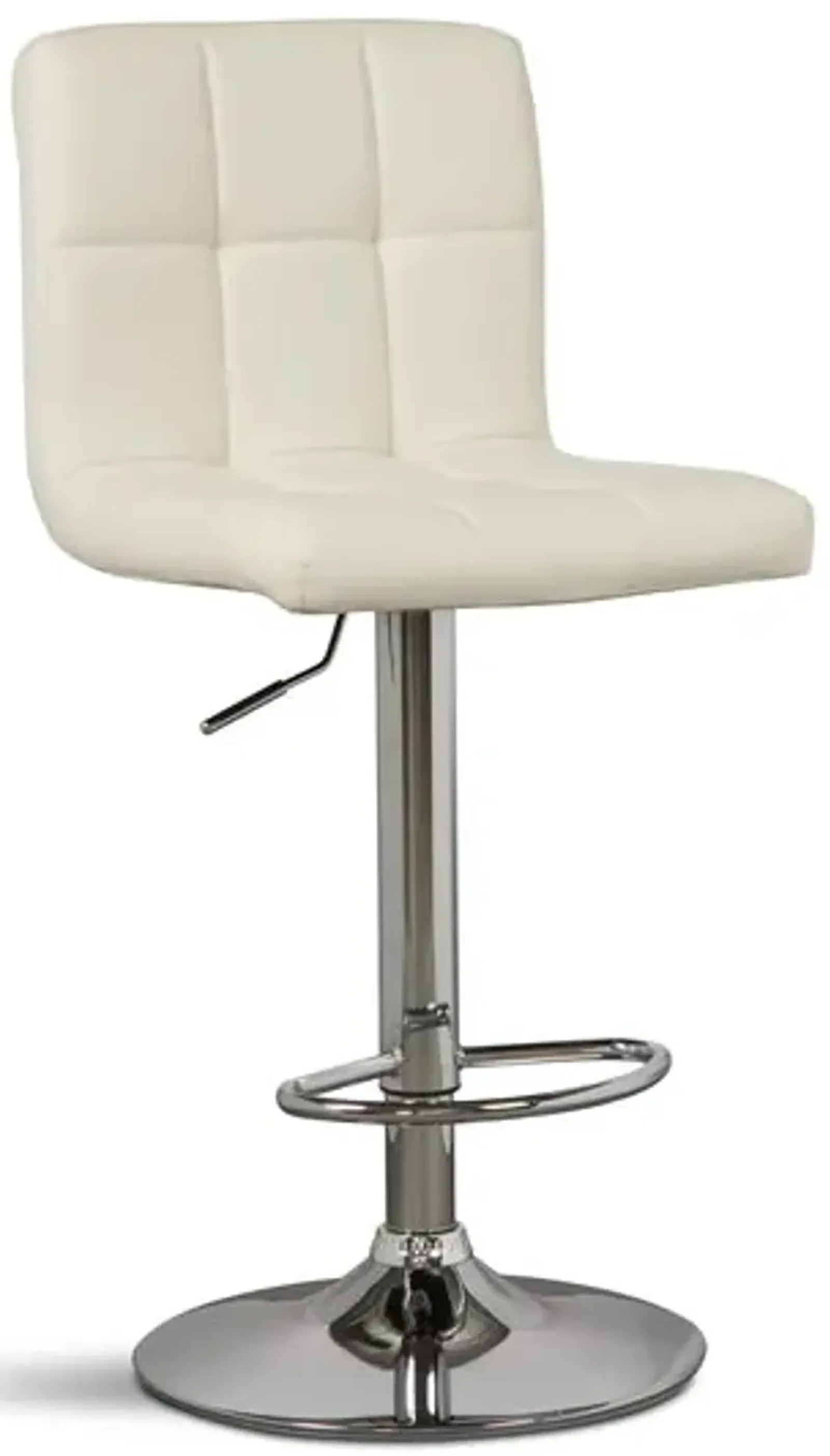 Velma Gas Lift Swivel Stool - Cream