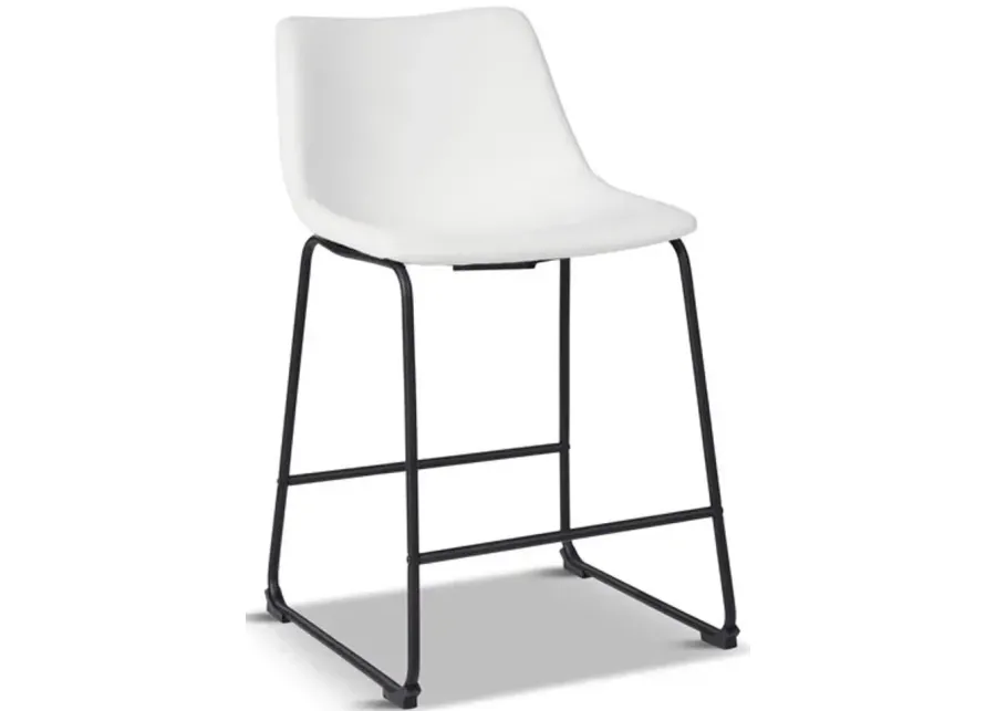 Centiar Modern Counter Stool - White