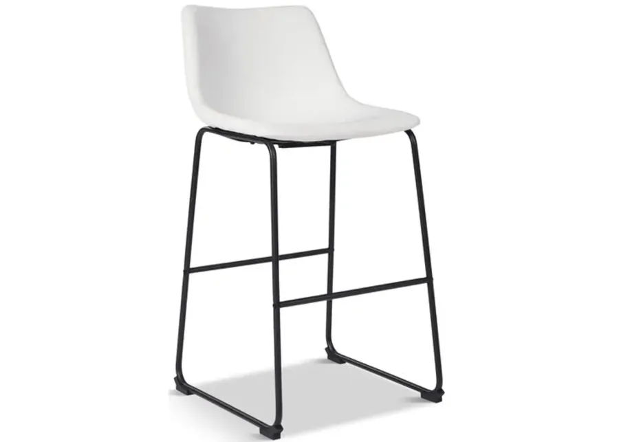 Centiar Modern Bar Stool - White