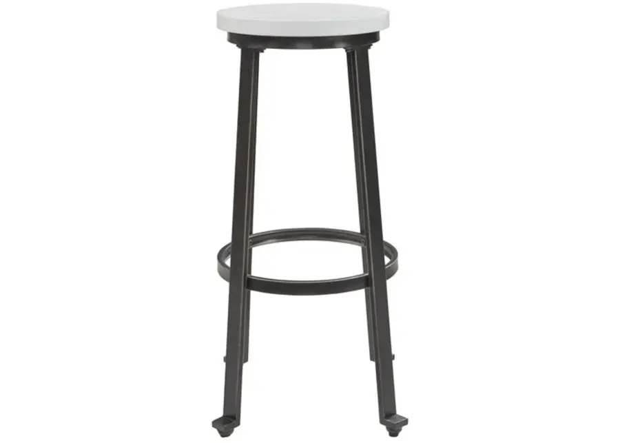 Petunia White 30  Bar Stool