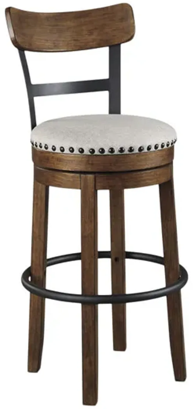 Farmhouse Swivel Seat Bar Stool - Brown