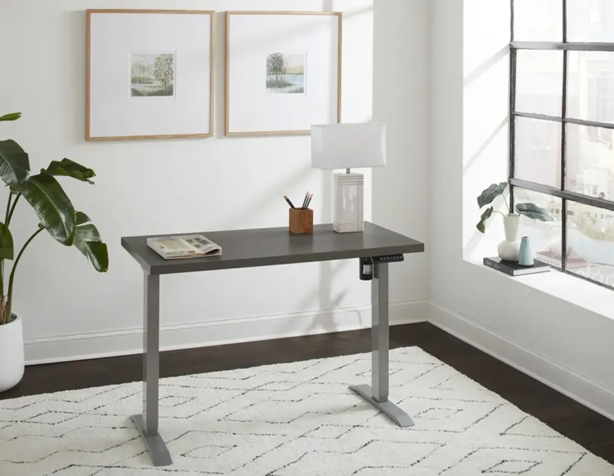 Workspace Grey Electric Lift Desk