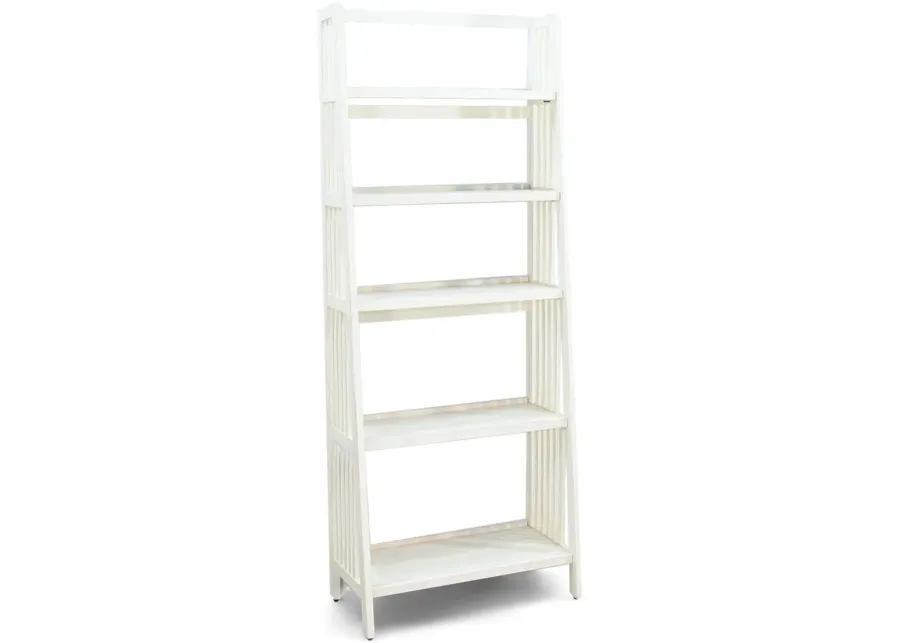 Metro 72  Bookcase - Marble White