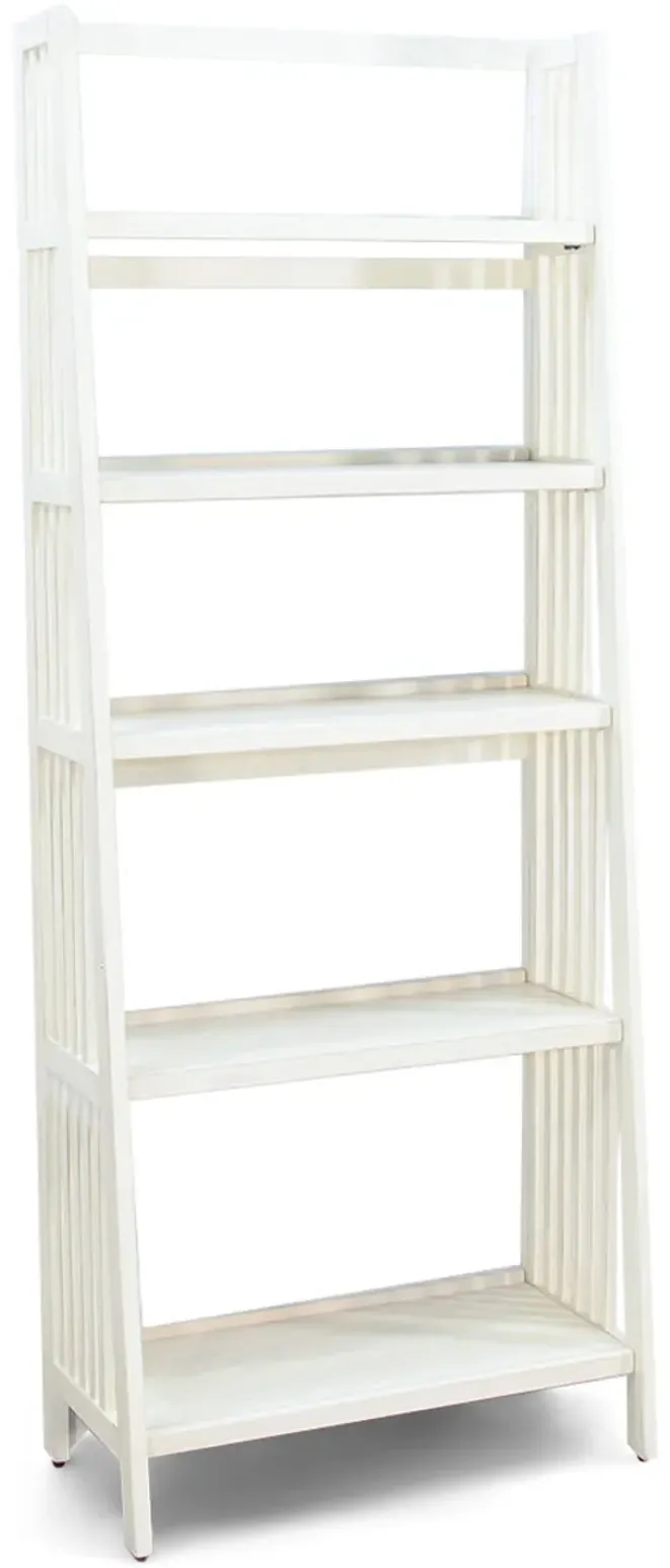 Metro 72  Bookcase - Marble White