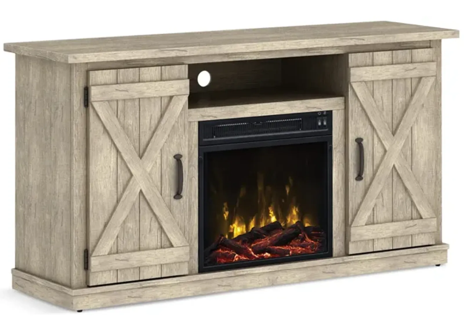 Liberty Pine Electric Fireplace Media Console