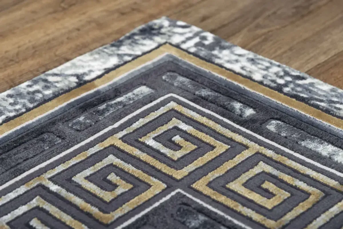 Emerge Black Beige - 2 7  X 9 6  Area Rug