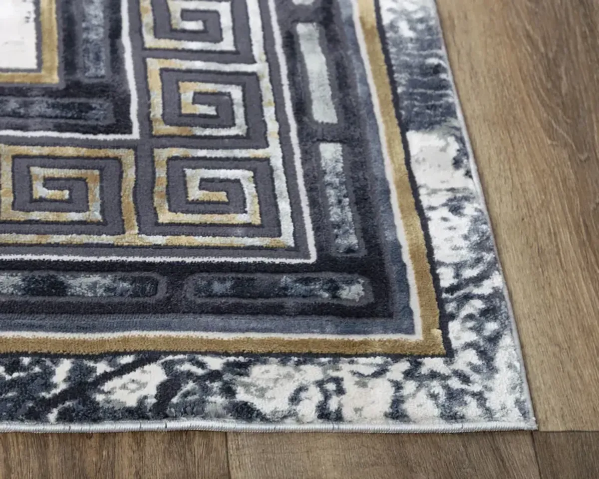 Emerge Black Beige - 2 7  X 9 6  Area Rug