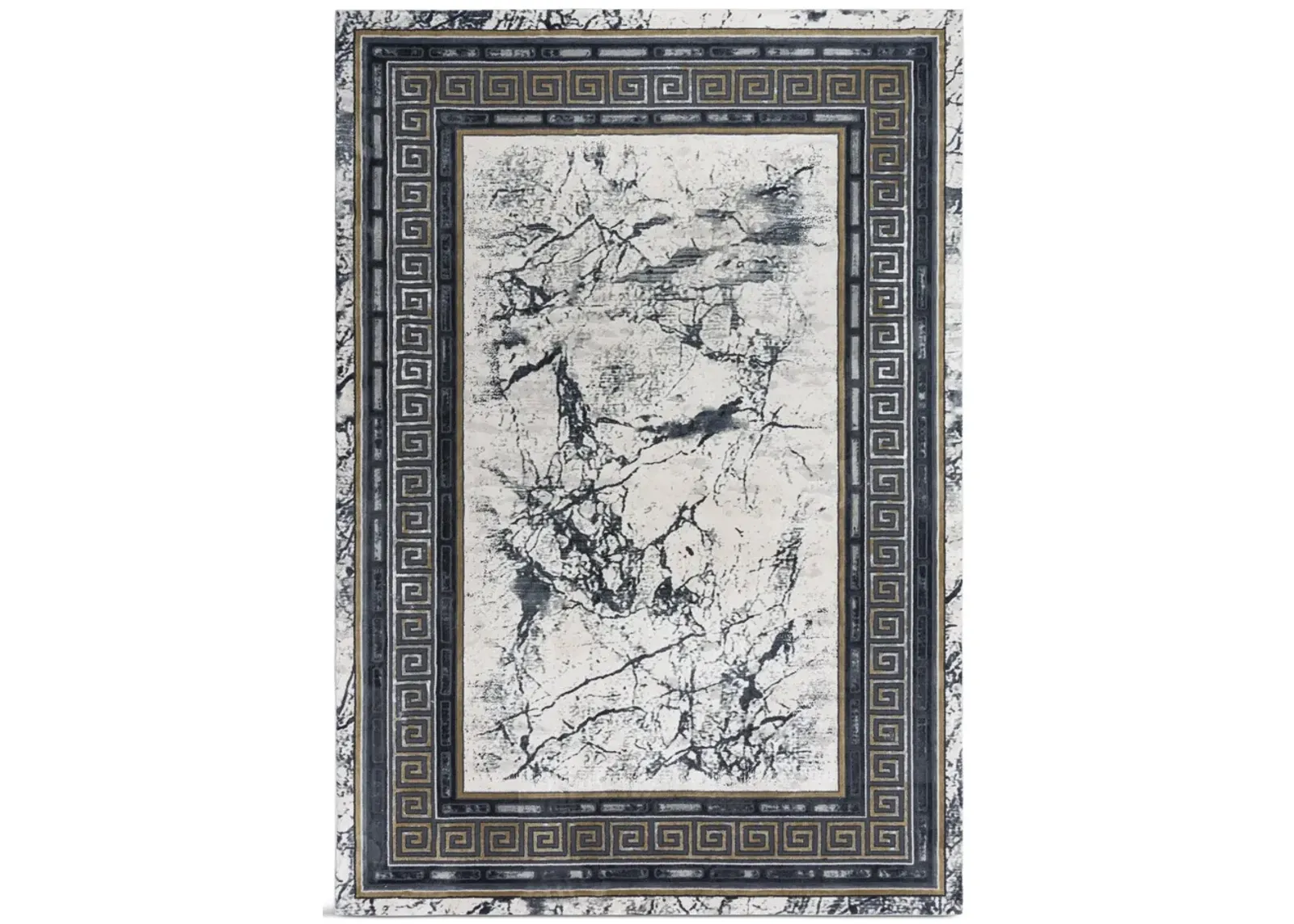 Emerge Black Beige - 2 7  X 9 6  Area Rug