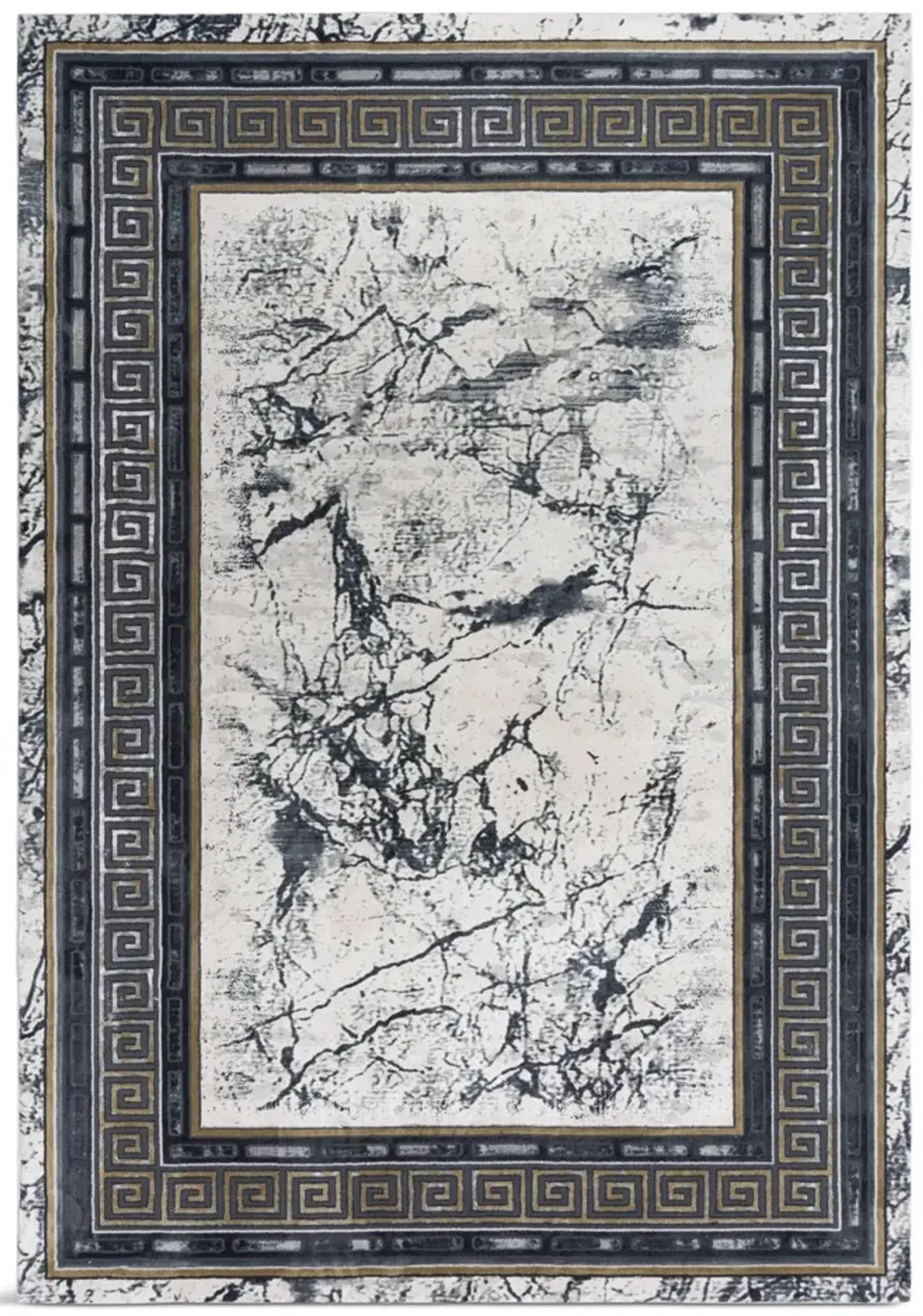 Emerge Black Beige - 2 7  X 9 6  Area Rug