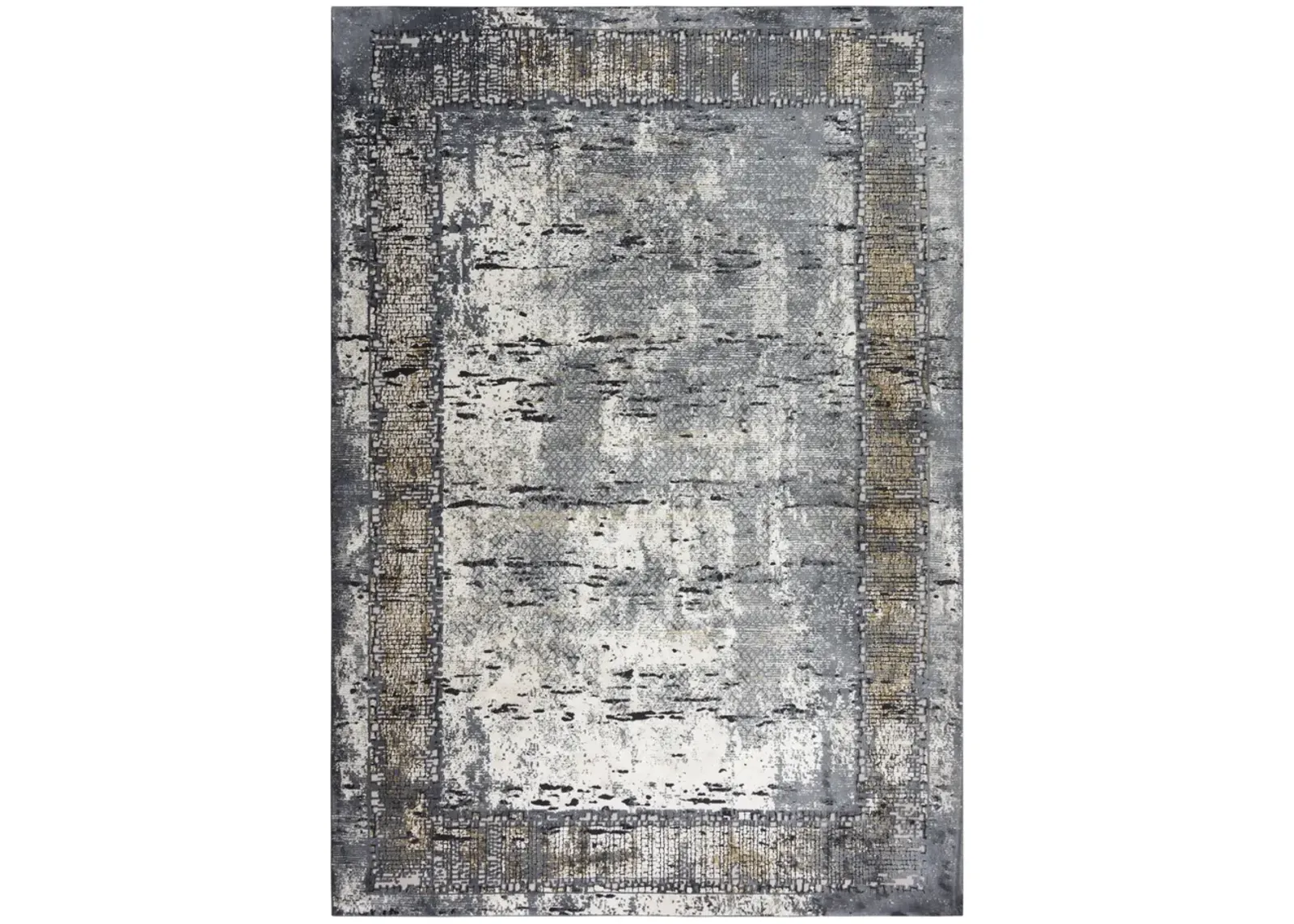 Emerge Beige Charcoal - 2 7  x 9 6  Area Rug