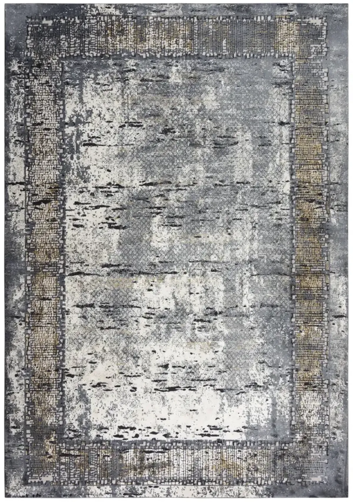 Emerge Beige Charcoal - 2 7  x 9 6  Area Rug