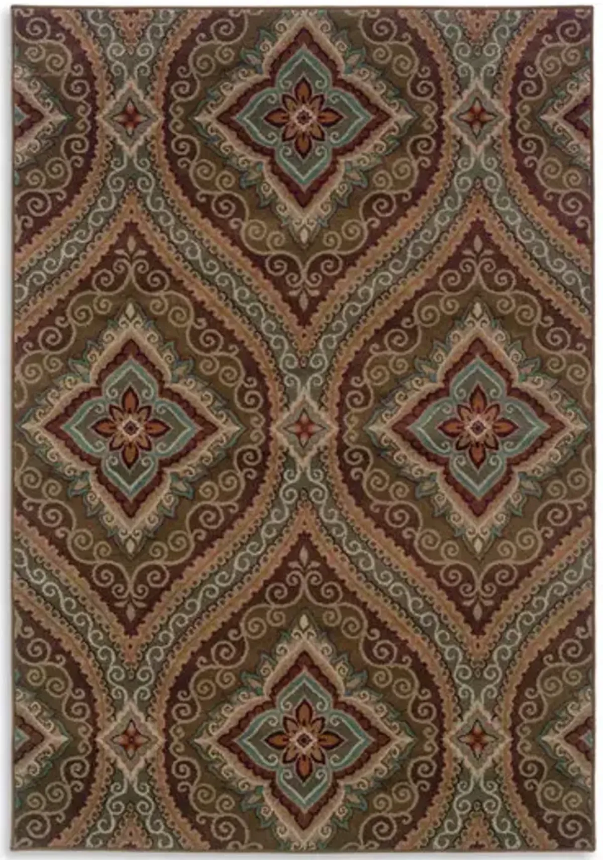 Adrienne Beige Blue Area Rug