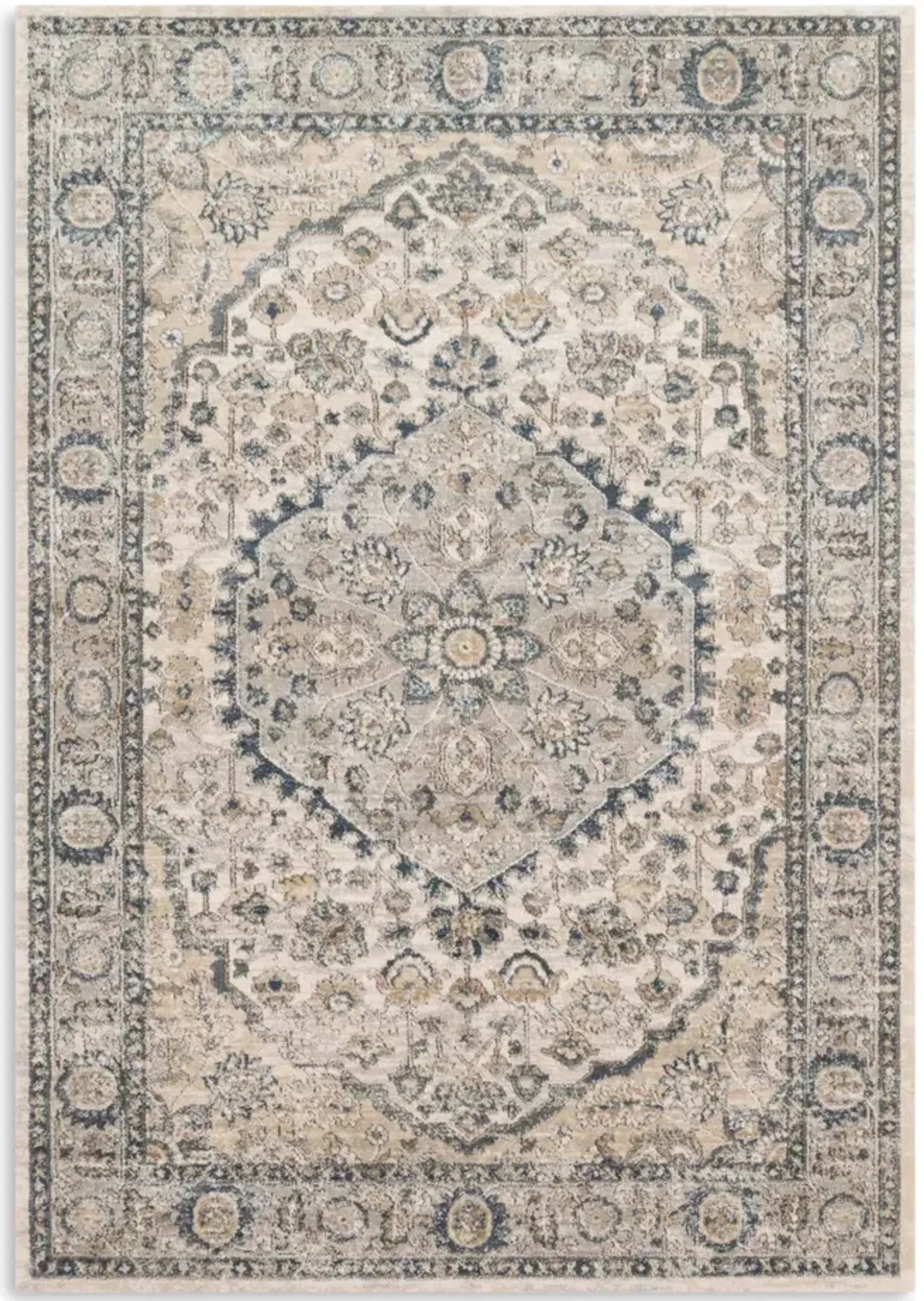 Teagan Natural Grey Area Rug