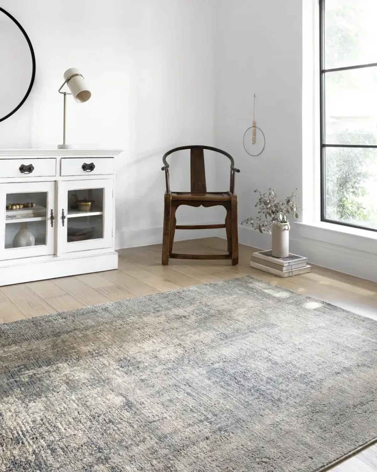 Teagan Denim Slate Area Rug