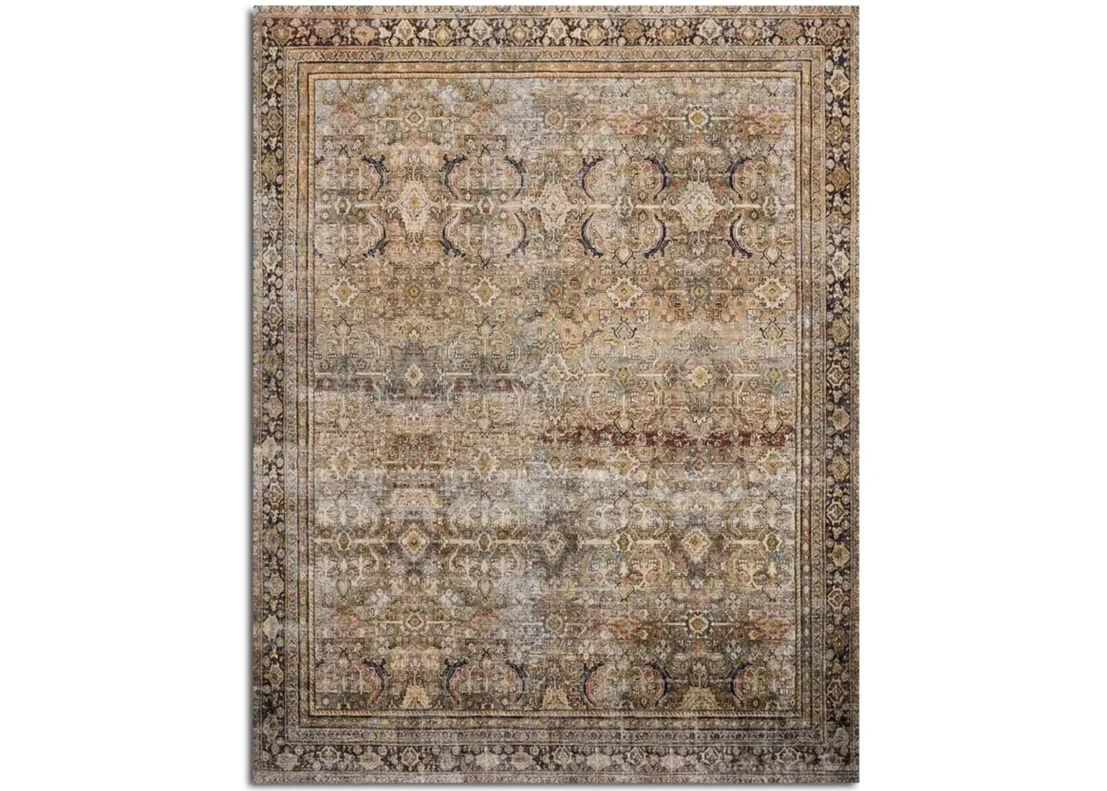 Layla Olive Charcoal Area Rug