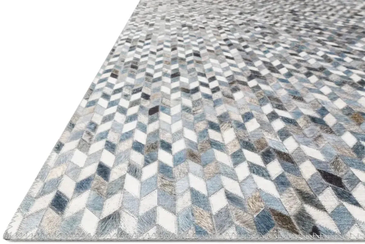 Maddox Ocean Grey Area Rug