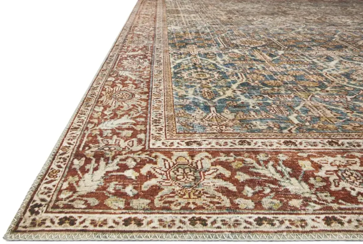 Layla Ocean Rust Area Rug