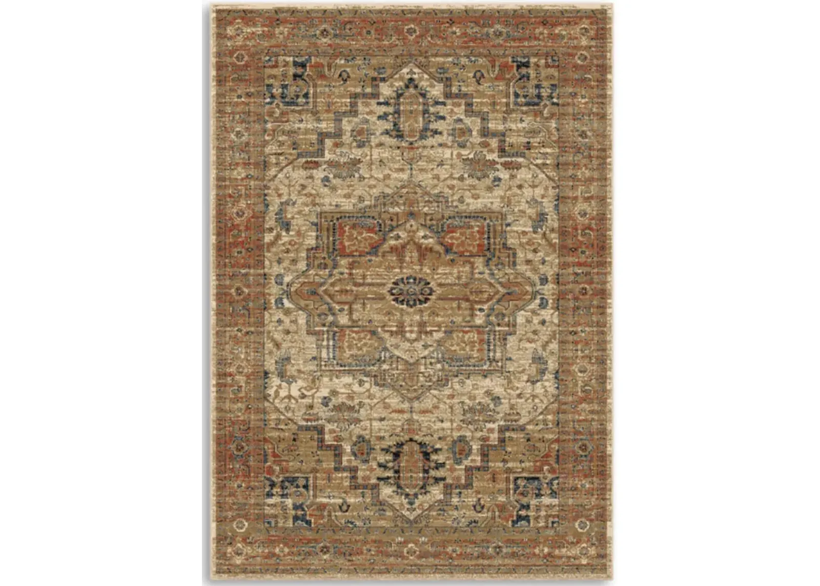 Aria Heriz White Area Rug