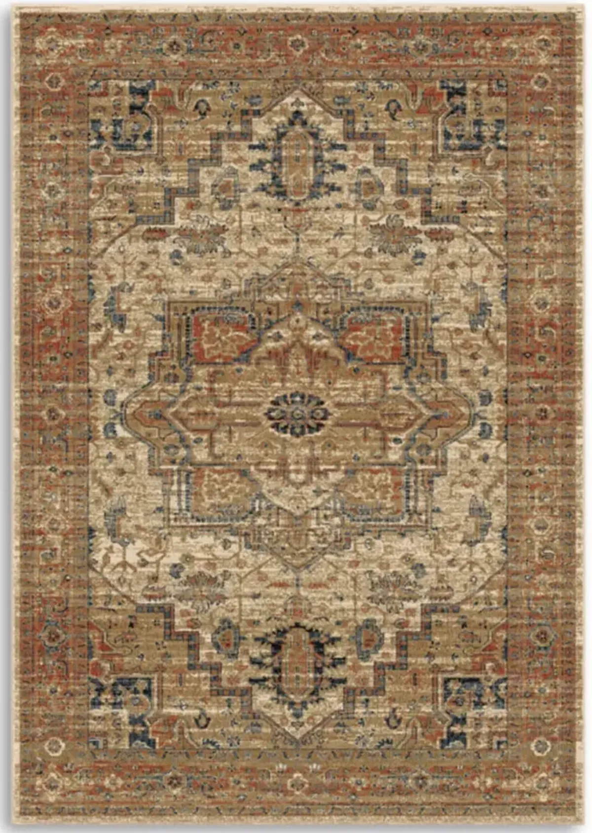 Aria Heriz White Area Rug