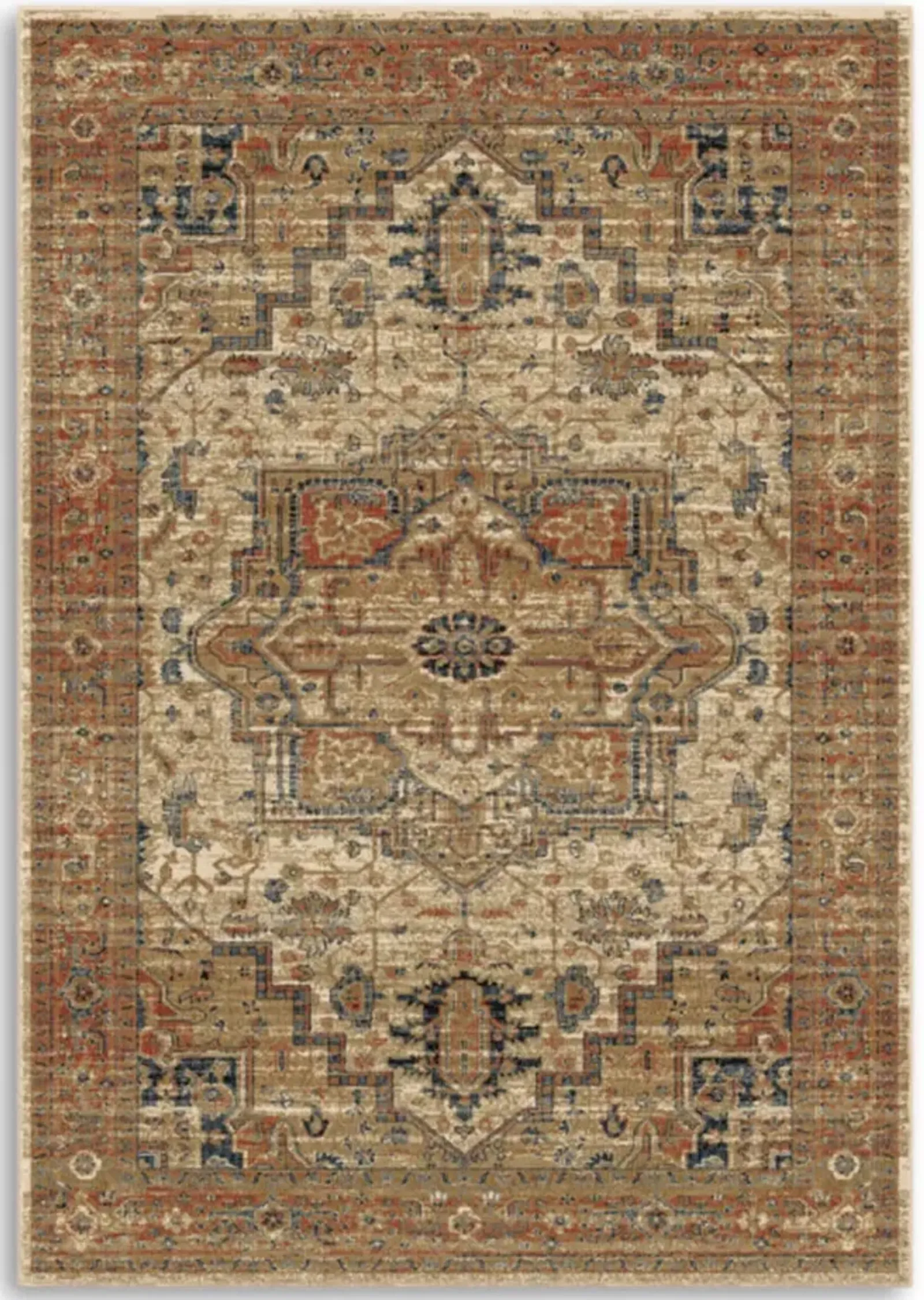 Aria Heriz White Area Rug