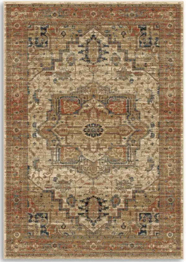 Aria Heriz White Area Rug
