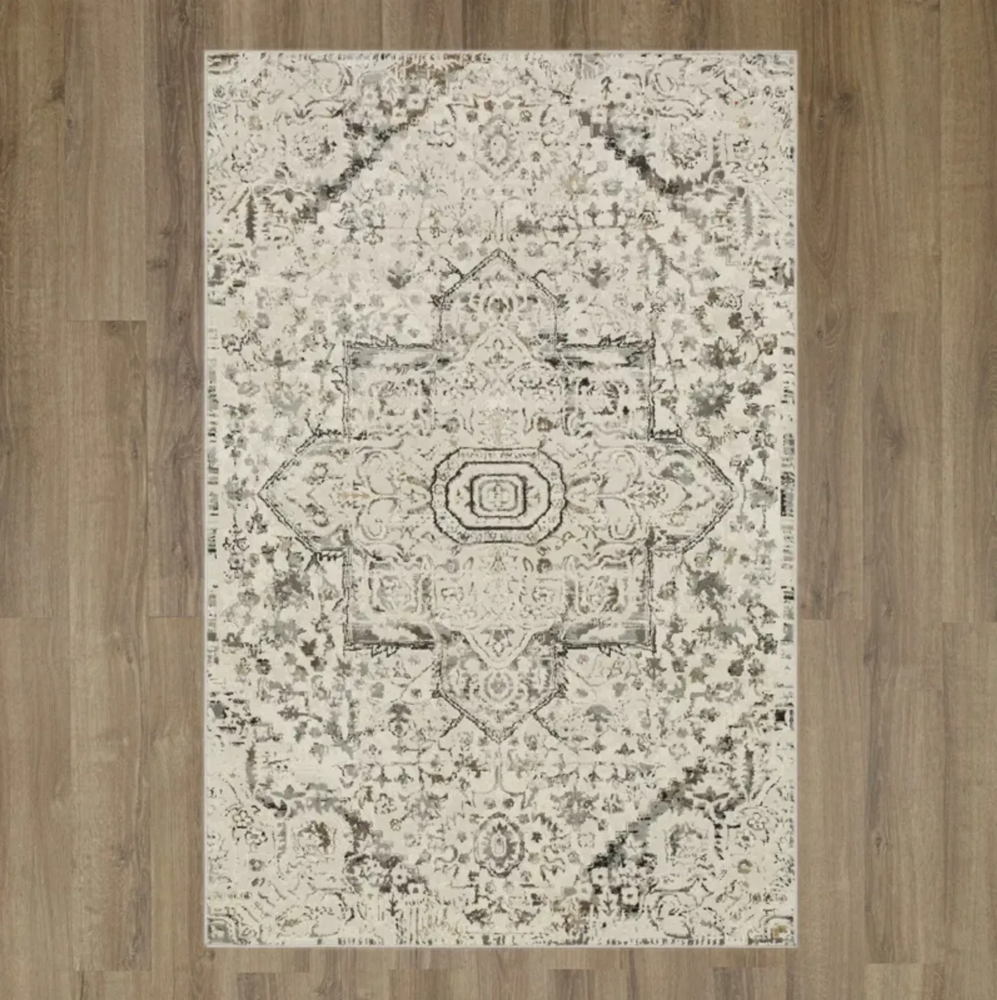 Cleopatra Ashburn Cream Area Rug 5 3 X 8 0 Dock86 | Furniture.com