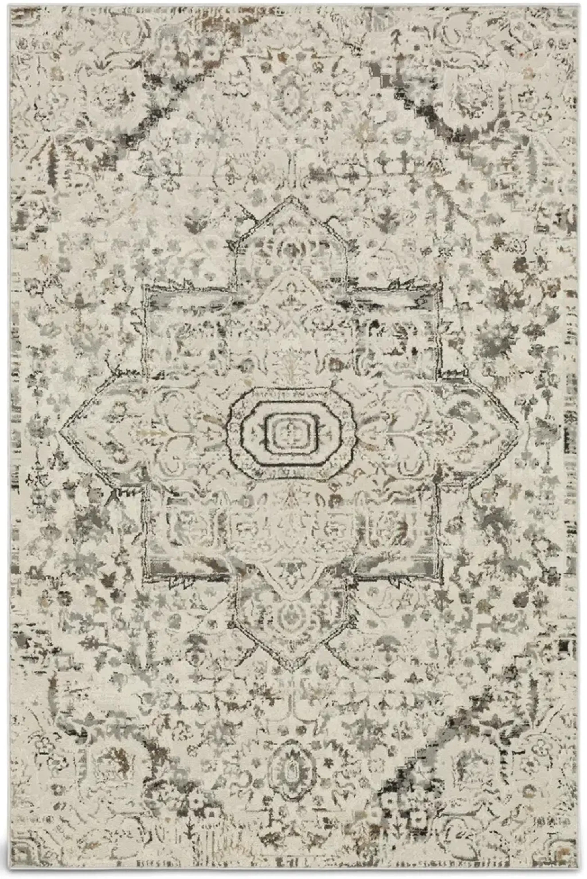 Cleopatra Ashburn Cream Area Rug 5 3 X 8 0 Dock86 | Furniture.com