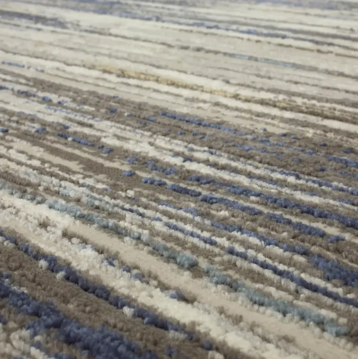 Cleopatra Bell Place Grey Dark Blue Area Rug - 5 3  X 8 0