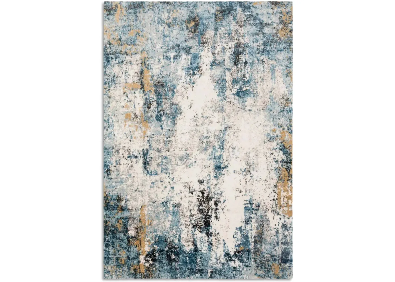 Alchemy Denim Ivory Area Rug - 6 7  X 9 2 