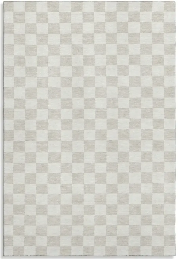 Checkmate Linen Area Rug - 5 0  X 7 6 