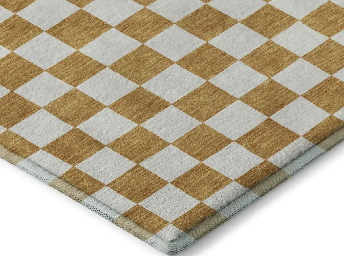 Checkmate Copper Area Rug - 5 0  X 7 6 