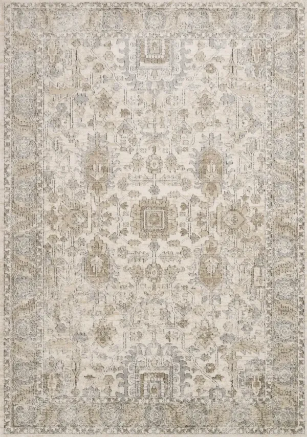 Teagan Ivory Sand Area Rug - 6 7  X 9 2 