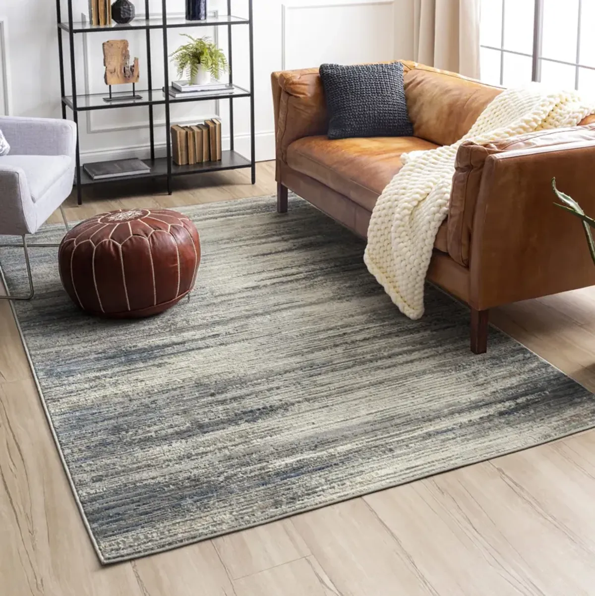 Cleopatra Bell Place Light Grey Area Rug - 7 10  X 10 0 