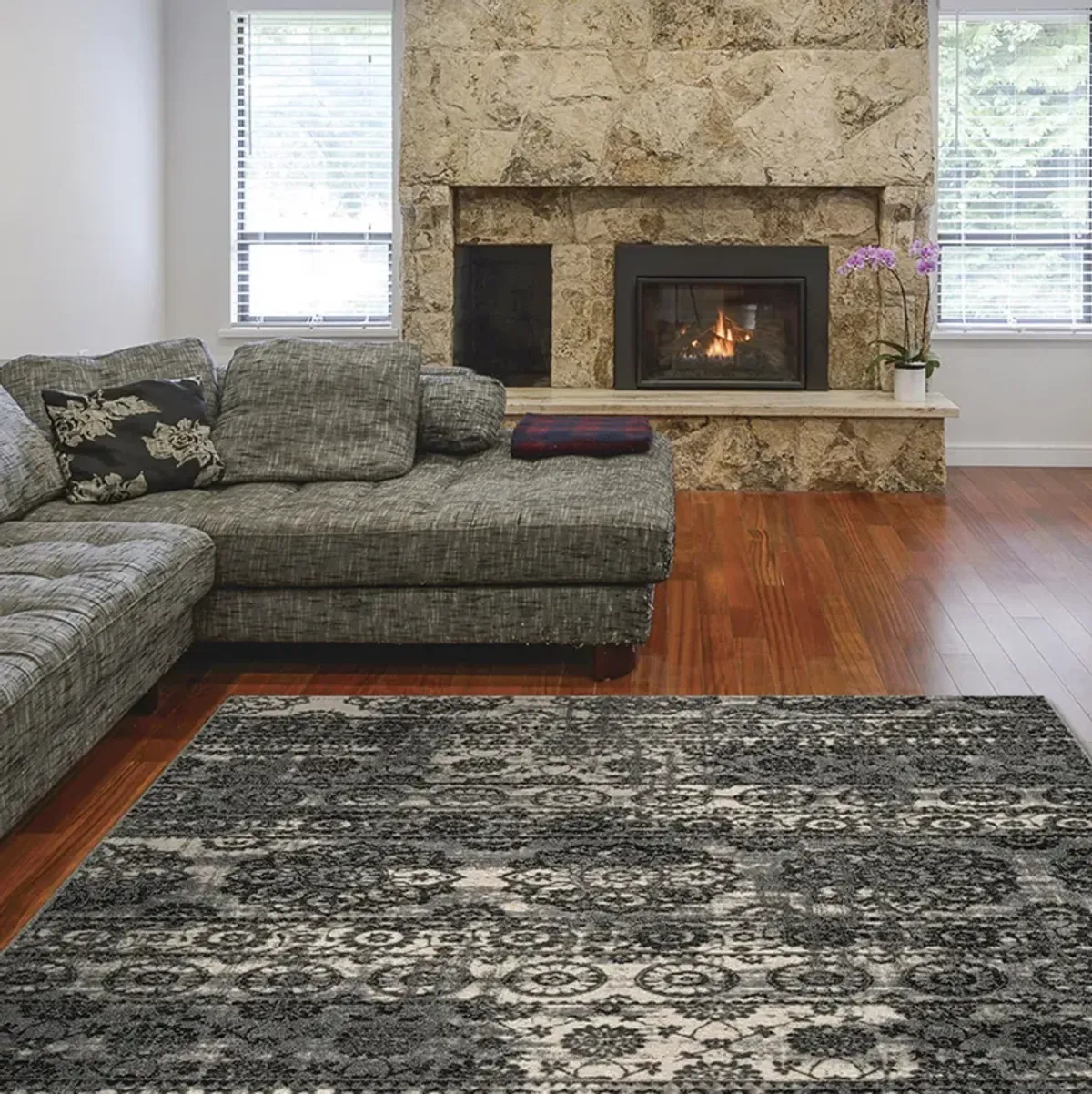 Davis Grey - 8 0  x 10 0  Area Rug