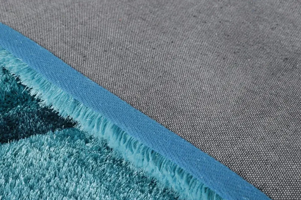 Mateos Emerald Green Shag Area Rug - 8 0  X 10 0 