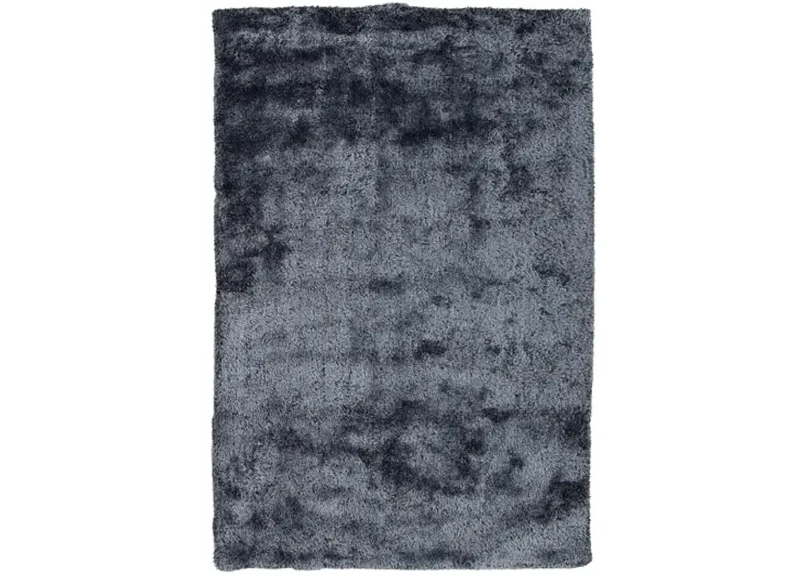 Rover Steel Blue Shag Area Rug - 5 6  X 8 6 