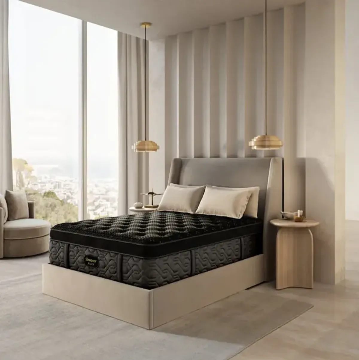 Ser 4 Plush Pillow Top Mattress - Queen Mattress