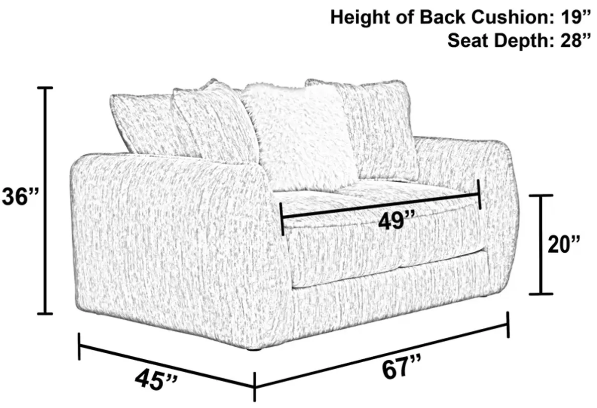 Gabby Loveseat - Parchment