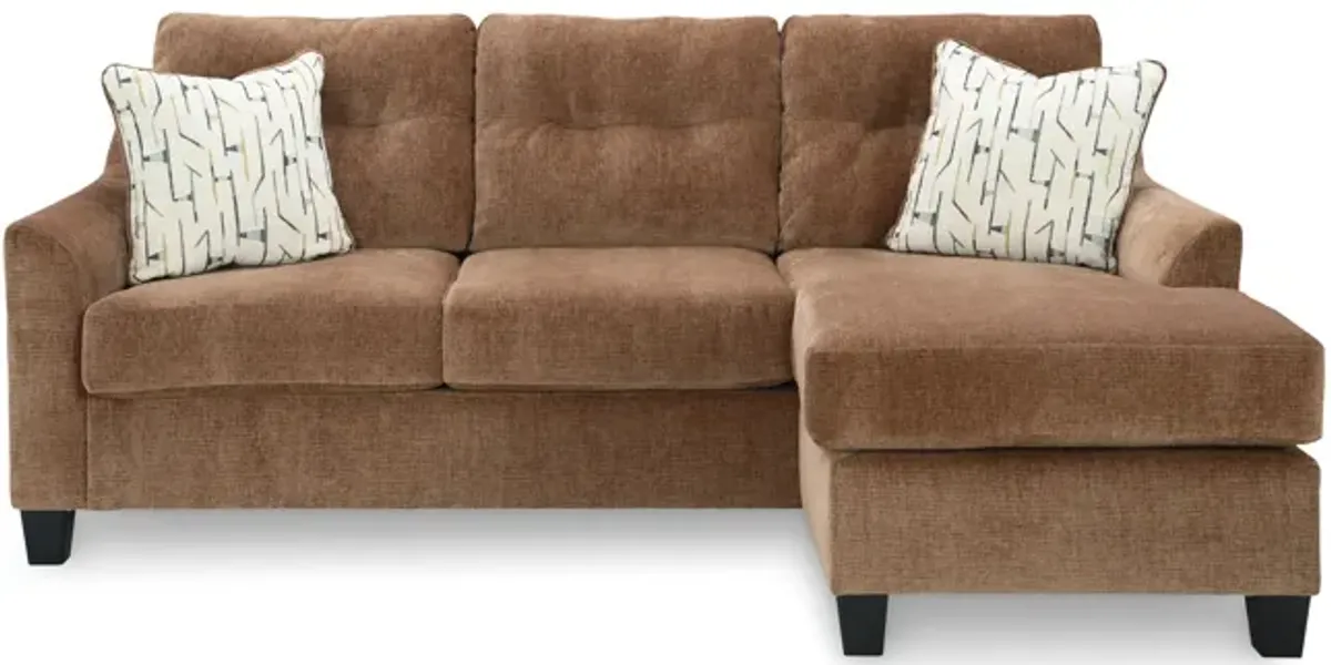 Cora Sofa with Reversible Chaise - Clay