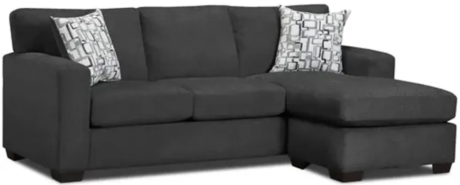 Crew Sofa with Chaise - Charcoal