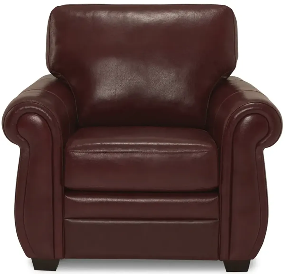 Anza Leather Chair - Garnet