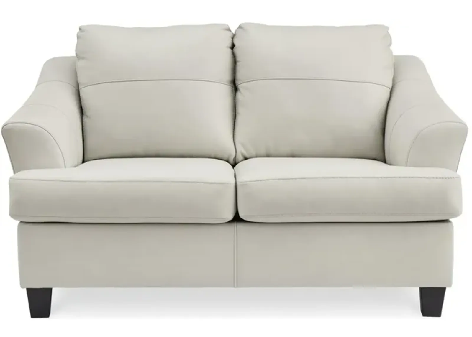 Merida Leather Loveseat - Coconut