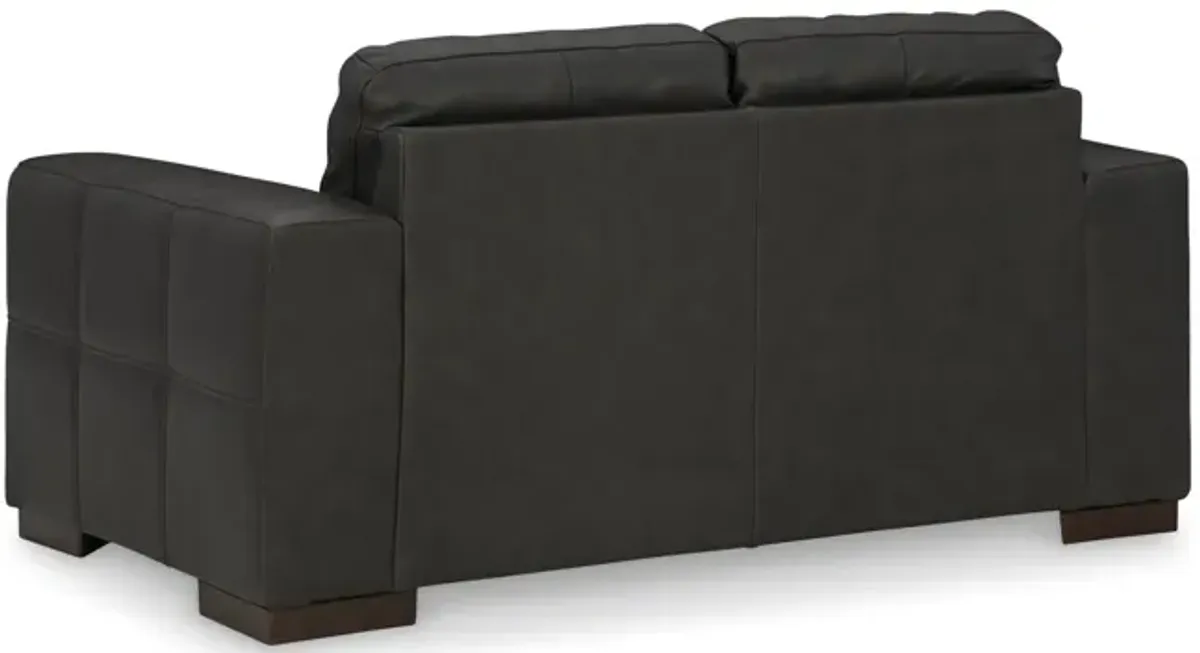 Tiana Leather Loveseat