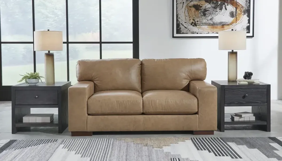 Jasmine Leather Loveseat