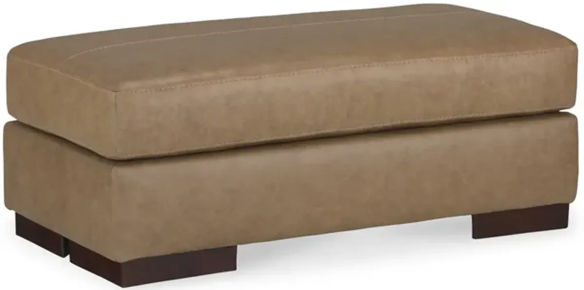 Jasmine Leather Ottoman