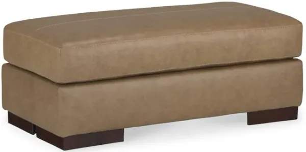 Jasmine Leather Ottoman